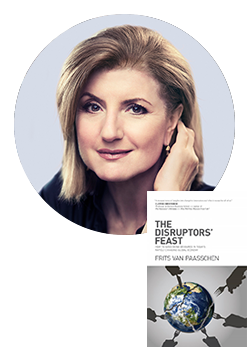 Arianna Huffington, who endorsed The Disruptors' Feast