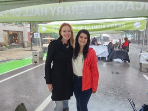 Amelia Forczak and Lauren Ezzo at Printer’s Row Lit Fest