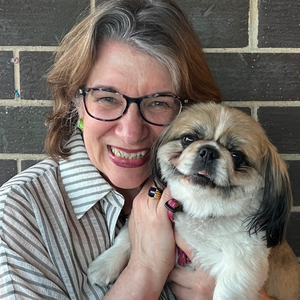 carolyn turner and her dog, fiona